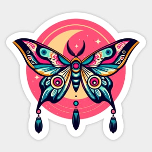 Chinese Moon Moth Sticker